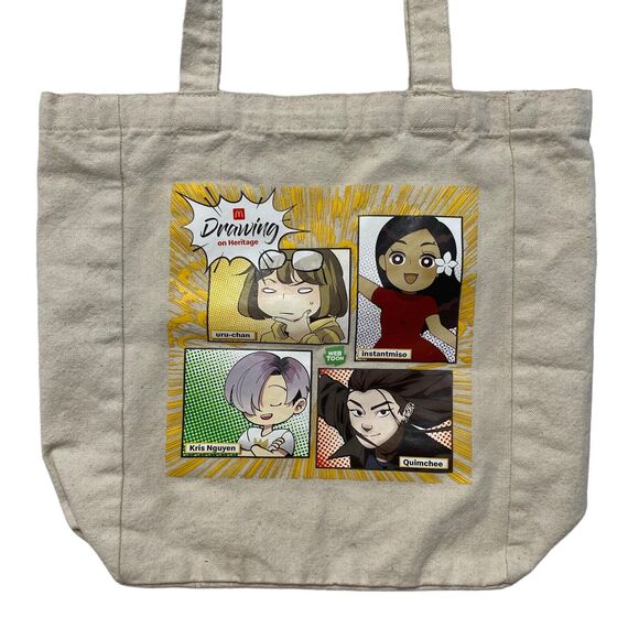 WEBTOON Canvas Bag Drawing on Heritage McDonalds uru-chan Quimchee Kris Nguyen - Picture 3 of 8